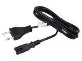 Cablu CEE 7/16 (C) mufă IEC C7 mamă PVC 1,8m negru