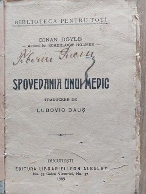 Spovedania unui medic- Conan Doyle 1909 foto