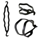 Cumpara ieftin Accesoriu pentru par, tip clema, plastic, pentru coc, 20 cm, negru