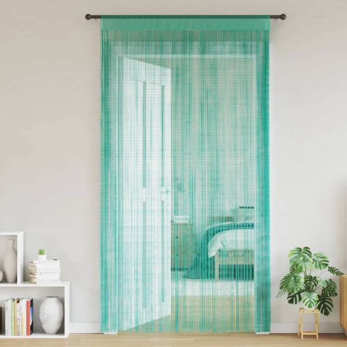 Perdele șir 2 buc Turcoaz 140x250 cm