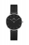 Daniel Wellington ceas Petite 32 Ashfield femei, culoarea argintiu