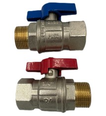Robinet de Trecere Apa 3/4&quot; MF cu Fluture si Bila PN 50 Roval