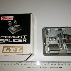 DISPOZITIV FOTO VINTAGE CEMENT SPLICER - JAPAN - IN CUTIE- PENTRI LIPIT FILMUL