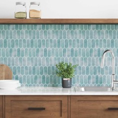 vidaXL Autocolante decorative 10 pcs Verde 30 x 30 x 0,8 cm 42021296