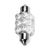 Bec LED 12V - 13x35mm - 6LED Sofit SV8,5-8 1buc - Albastru ManiaMall Cars