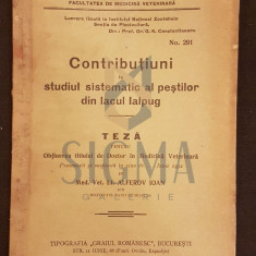 ALFEROV IOAN (MEDIC-VETERINAR LOCOTENENT), TEZA PENTRU OBTINEREA TITLULUI DE DOCTOR IN MEDICINA VETERINARA, BUCURESTI, 1932