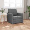 VidaXL Canapea Extensibilă Gri &icirc;nchis 74 x 77 x 81 cm țesătură 4106622