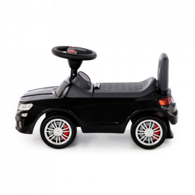 Mașinuță - Supercar, neagra, fară pedale, 66x28.5x30 cm, 1-3 ani foto