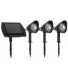 Lampa Solara Gradina Flippy, 3 Felinare, Alb Rece, 9 LED, 400lm, IP65, 10h Autonomie, ABS+Plastic, 30cm, Decorativa