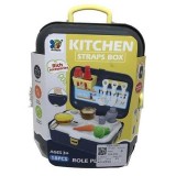 Set de joaca bucatarie in valiza neagra cu accesorii