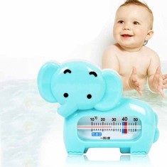 Termometru pentru Baie, Plutitor, Rezistent la apa, Multifunctional, Model Elefant, 11.5x9x2 cm, Albastru