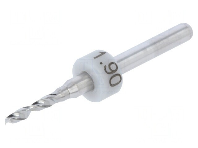Burghiu &Oslash; 1,9mm oțel carbon pentru plăci PCB