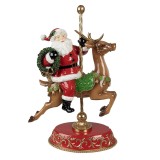 Cumpara ieftin Figurina Mos Craciun cu Ren polirasina 29x14x46 cm