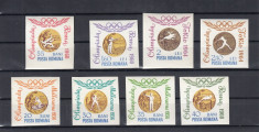 ROMANIA 1964 LP 596 a MEDALII OLIMPICE SERIA NEDANTELATA MNH foto