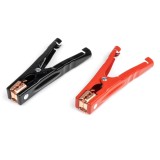 Clesti crocodil pentru cabluri de pornire 600A AMiO, set 2 bucati rosu si negru, arc puternic, lungime 165 mm, deschidere maner 115 mm