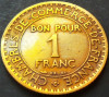 Moneda istorica BUN PENTRU 1 FRANC - FRANTA, anul 1922 *cod 1357 B, Europa