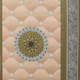 Cumpara ieftin Tapet Versace Auriu Crem 1429 Dormitor Living, Imitatie Piele, Semilavabil, 53cm x 10m