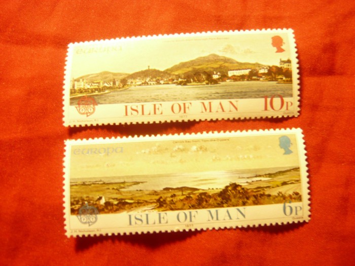 Serie Insula Man 1977 - Peisaje ,2 valori