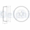 DELPHI BF623 Tambur frana