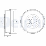 DELPHI BF623 Tambur frana
