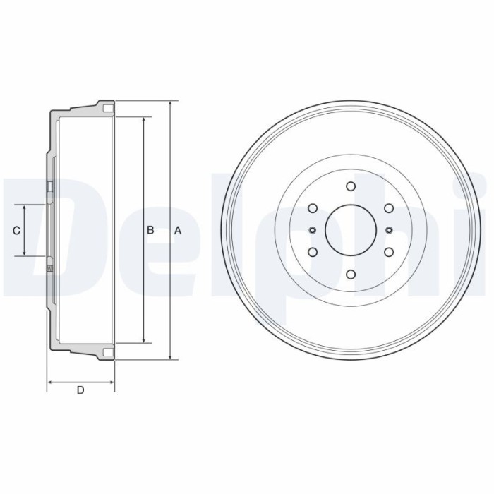 DELPHI BF623 Tambur frana