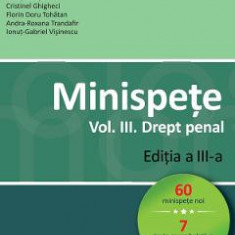 Minispete Vol.3. Drept penal - Mihail Udroiu