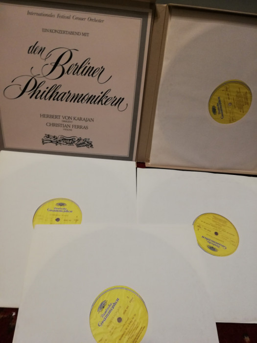 Berliner Philharmonic &amp; Karajan &ndash; Works &ndash; 4LP Box (1975/Polydor/RFG) - Vinil/NM+