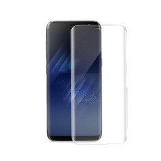 Folie sticla curbata 3D full cover Samsung Galaxy S8, transparenta