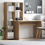Birou stejar artizanal 138.5 x 55 x 143 cm Lemn compozit