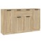 Servante, 3 piese, stejar sonoma, lemn prelucrat