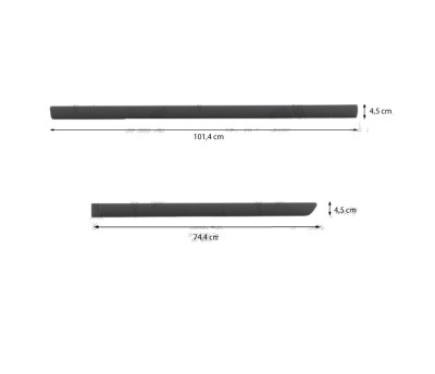 Set 2 buc bandouri usi laterale Fiat Freemont, 03.20; Tipo, 04.20, Seat Leon, 11.2020, Toledo, 10.20, Skoda Rapid, 10.20, VW Passat, 08.2023, partea foto