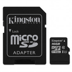 Card microSD Kingston, 16 GB, clasa 4 foto