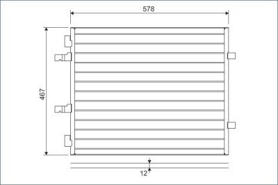 VALEO 814172 Condensator, climatizare foto