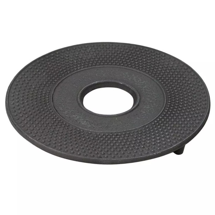 Suport din fonta pentru infuzoarele de ceai, diametru 17 x 2 cm, negru, Kinghoff