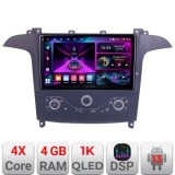 Navigatie Ford S-max 2006-2014 dedicata Android radio gps internet 4+64 InCell Display 1K KIT-smax-navi+EDT-E209-RK CarStore Technology