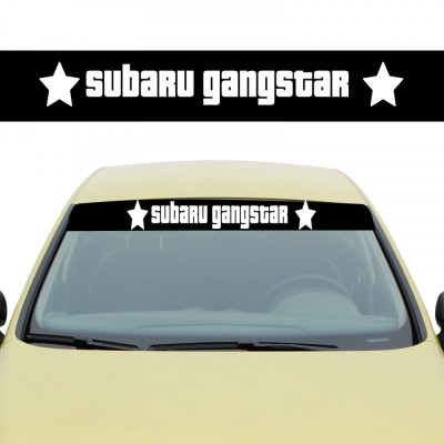 Sticker Parasolar Subaru Gangstar , Autocolant Parbriz Tuning Subaru foto