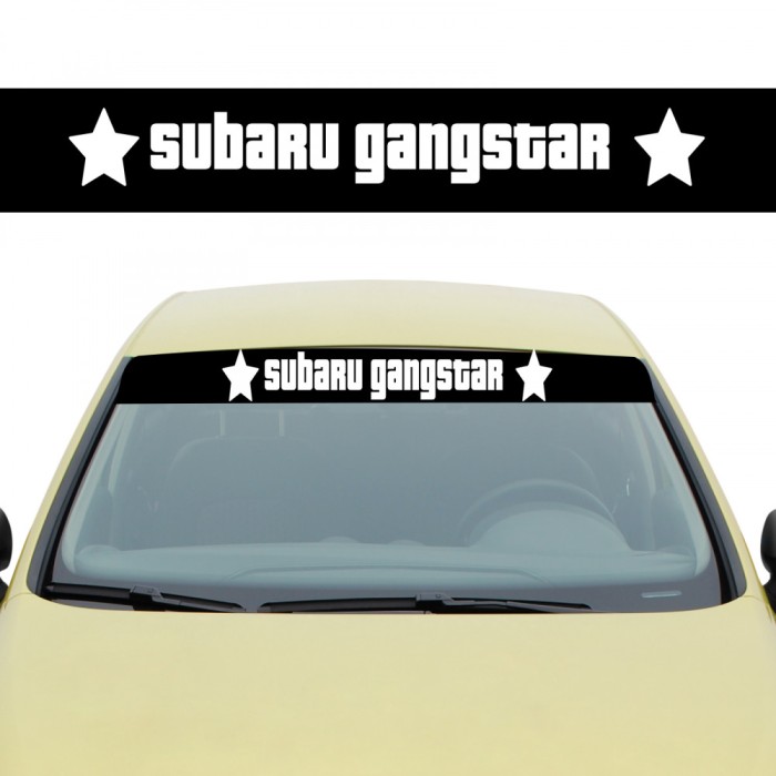 Sticker Parasolar Subaru Gangstar , Autocolant Parbriz Tuning Subaru