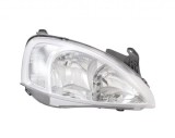 Far Opel Corsa C, 07.2000-10.2003, Dreapta, tip bec H7+H7, reglare electrica, cu motoras, ECE Depo, 9196232, 9196283