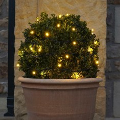 Instalatie de Craciun Liniara Yoto, 22 m, din care 1 m Prelungitor 220V, 300 LED, 8 jocuri de lumini, Controler, Utilizare Interior/Exterior, Fir Negr foto