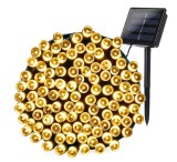 Cumpara ieftin BZRSH Ghirlanda Luminoasa Solara Gradina 10m 100 LED Alb Cald Exterior