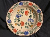 Farfurie romaneasca pictata perioada RSR anii 70 realizata la Sighisoara !