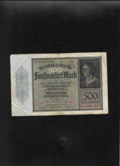 Rar! Germania 500 marci mark 1922 seria3981453