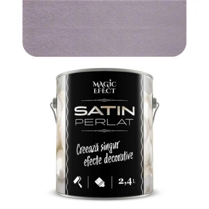 Vopsea decorativa Magic Efect Satin perlat 10 Burgundy Pearl 2.4 L+ TRAFALET GRATIS