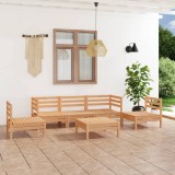 vidaXL Set mobilier de grădină, 6 piese, lemn masiv de pin 3082537