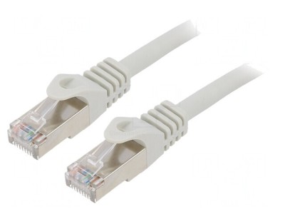 Patch cord S/FTP Cat6a Cu LSZH Gri 15m foto