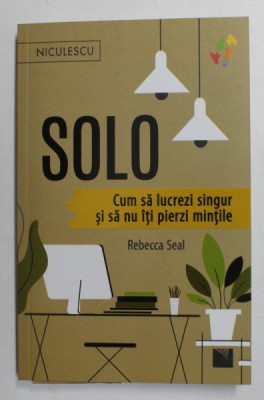 SOLO - CUM SA LUCREZI SINGUR SI SA NU ITI PIERZI MINTILE de REBECCA SEAL , 2021 foto