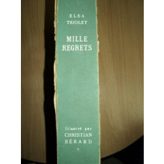 ELSA TRIOLET MILLES REGRETS ,PARIS 1947
