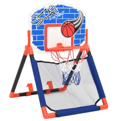 Gossi set de baschet pentru copii multifunctional, de podea si perete foto