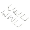Set 600 Capse pentru pistol de lipit, Bomstom, 6 modele, 0.6/0.8 mm, Argintiu