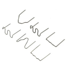 Set 600 Capse pentru pistol de lipit, Bomstom, 6 modele, 0.6/0.8 mm, Argintiu